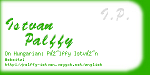 istvan palffy business card